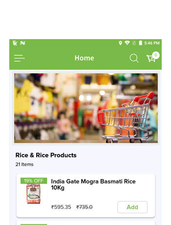 Mobile Ordering Application For Grocery Business